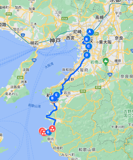 2014年冬　青春18きっぷの旅　大阪～和歌山